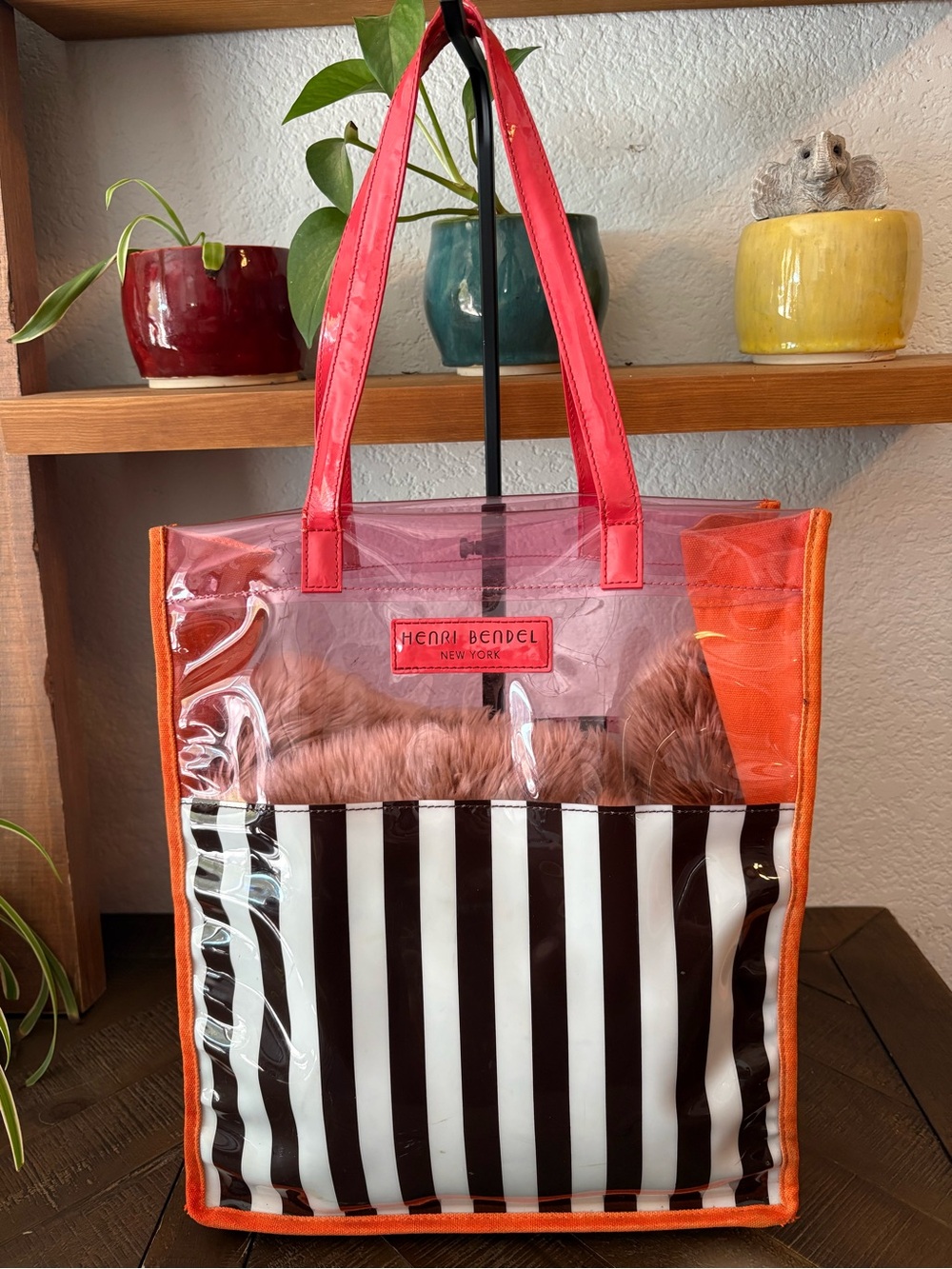Henri Bendel Clear Stripe Tote Bag